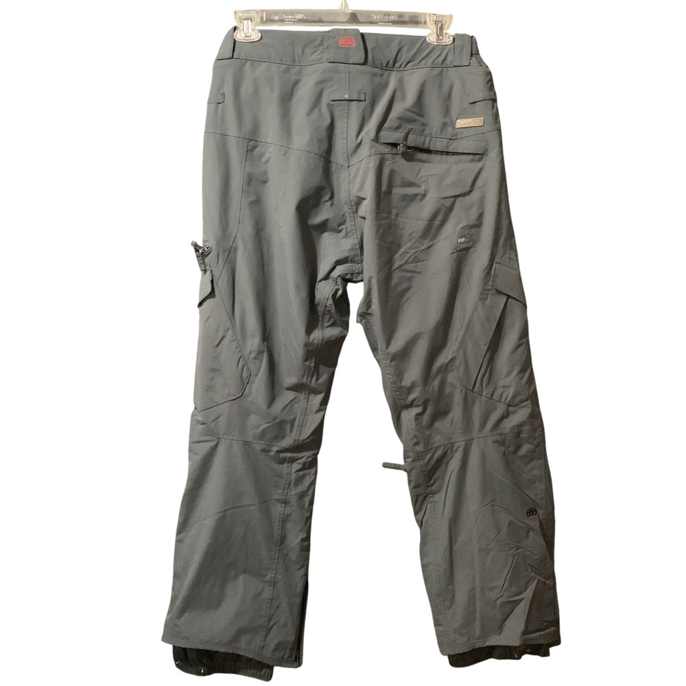 686 Snow Pants Mens M Smarty Grey Cargo Detachable Lining BOA Compatible - Picture 3 of 16